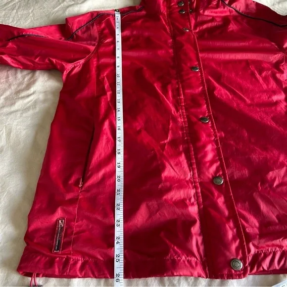 Ralph Lauren Vintage Women’s 90s Retro Red Windbreaker Zip Up Jacket - Picture 12 of 13